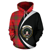 Ross Modern Tartan Crest Hoodie - Circle Style